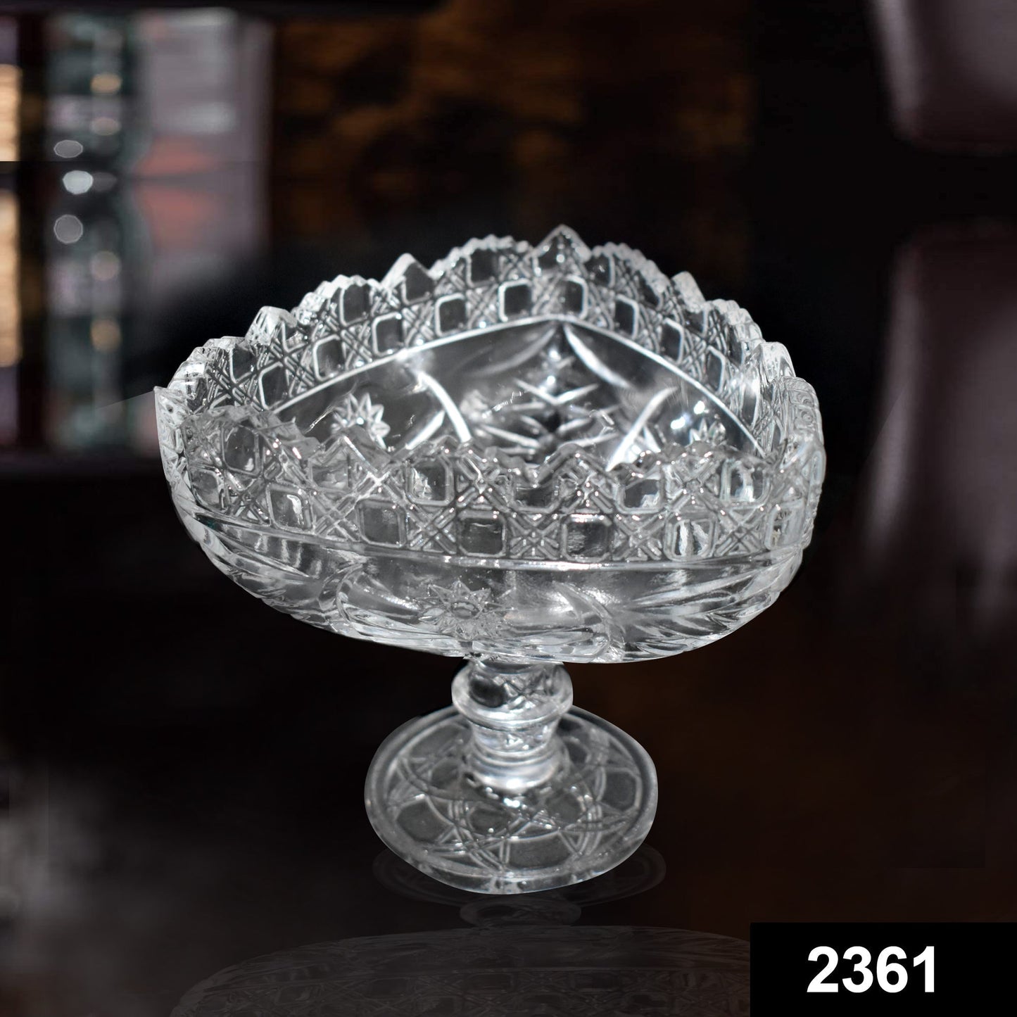 Crystal Touch Beautiful Decorative Designer Fruit Glass Bowl