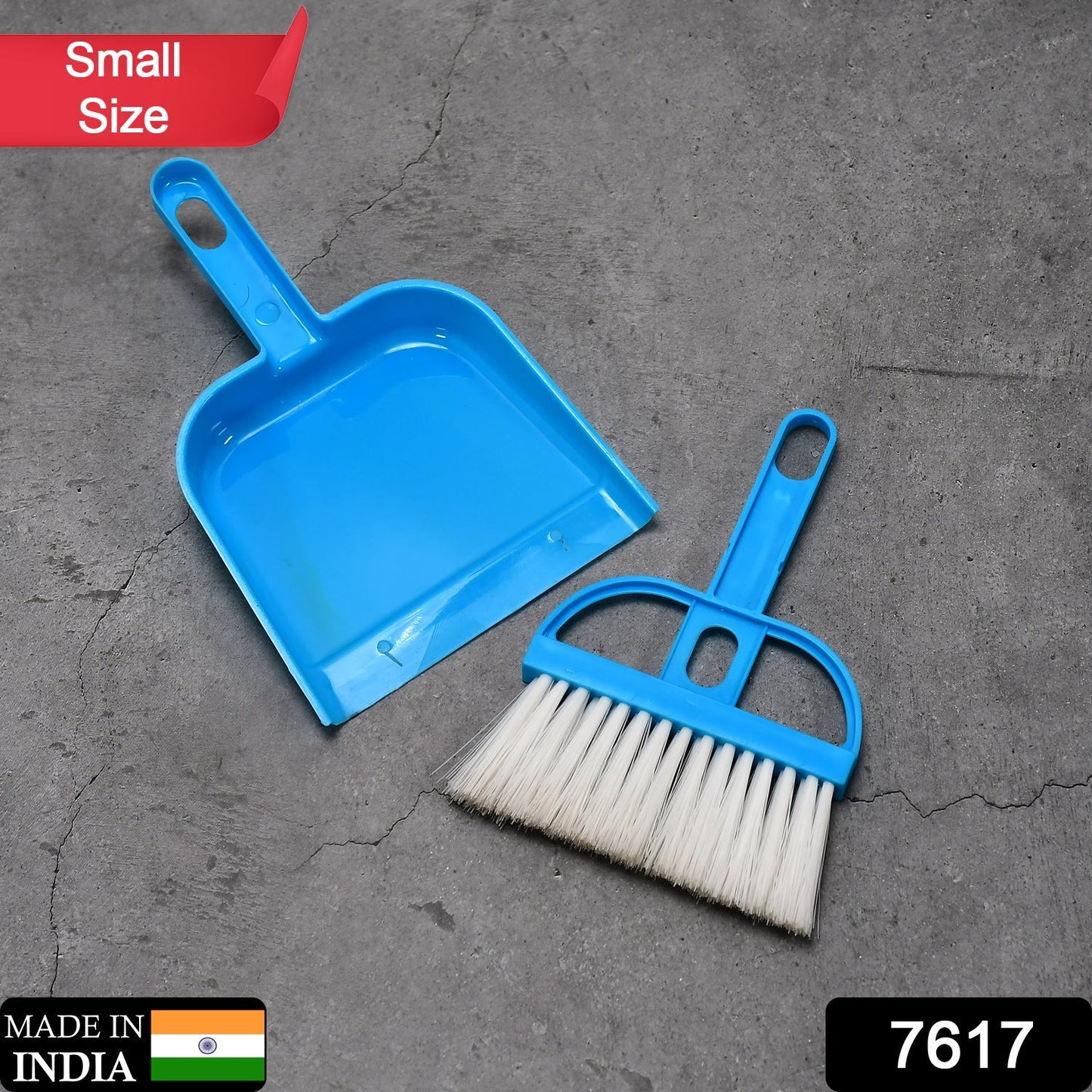 7617 Mini Dustpan Supdi with Brush Broom Set for Multipurpose Cleaning