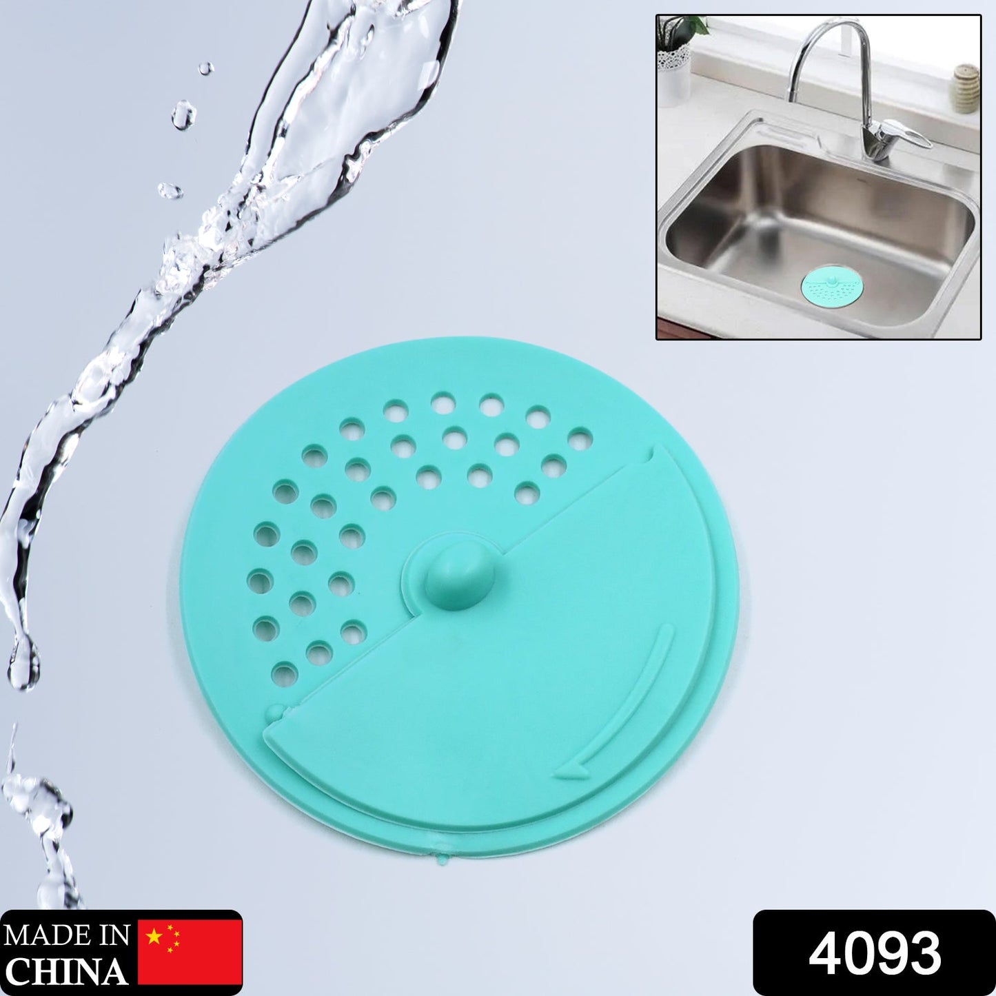 Drain Cover Round Rubber Anti-Odor Floor Drain Shower Waste Water Drainer Bathroom Filter Kitchen Sink Filter Silica Gel Hole Bath Plug For Toilet Kitchen Balcony 1pcs