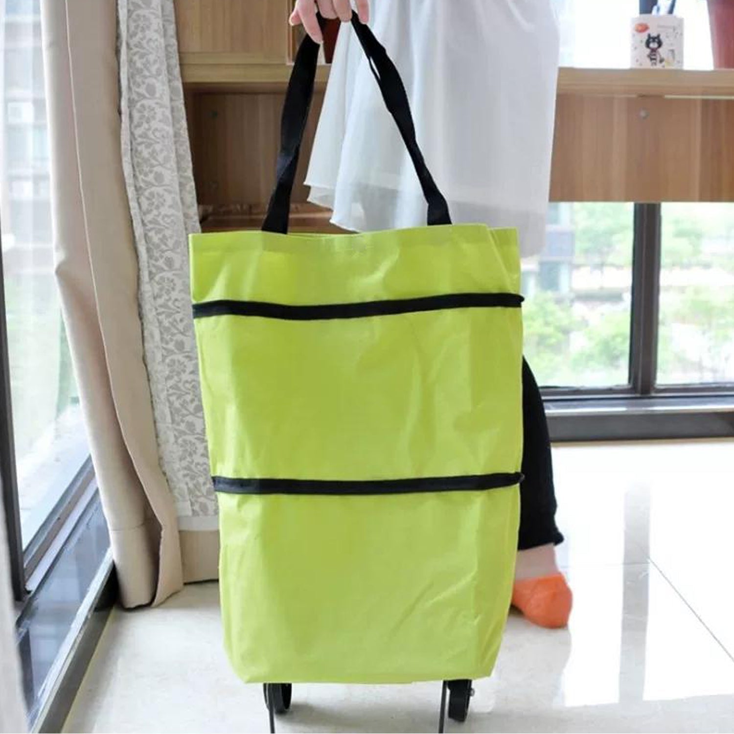 Folding Cart Bags Trolley Shopping Bag For Travel Luggage