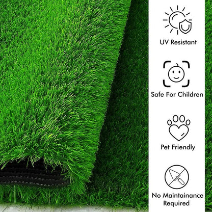 0612 Artificial Grass for Balcony Or Doormat, Soft and Durable Plastic Turf Carpet 58x38cm