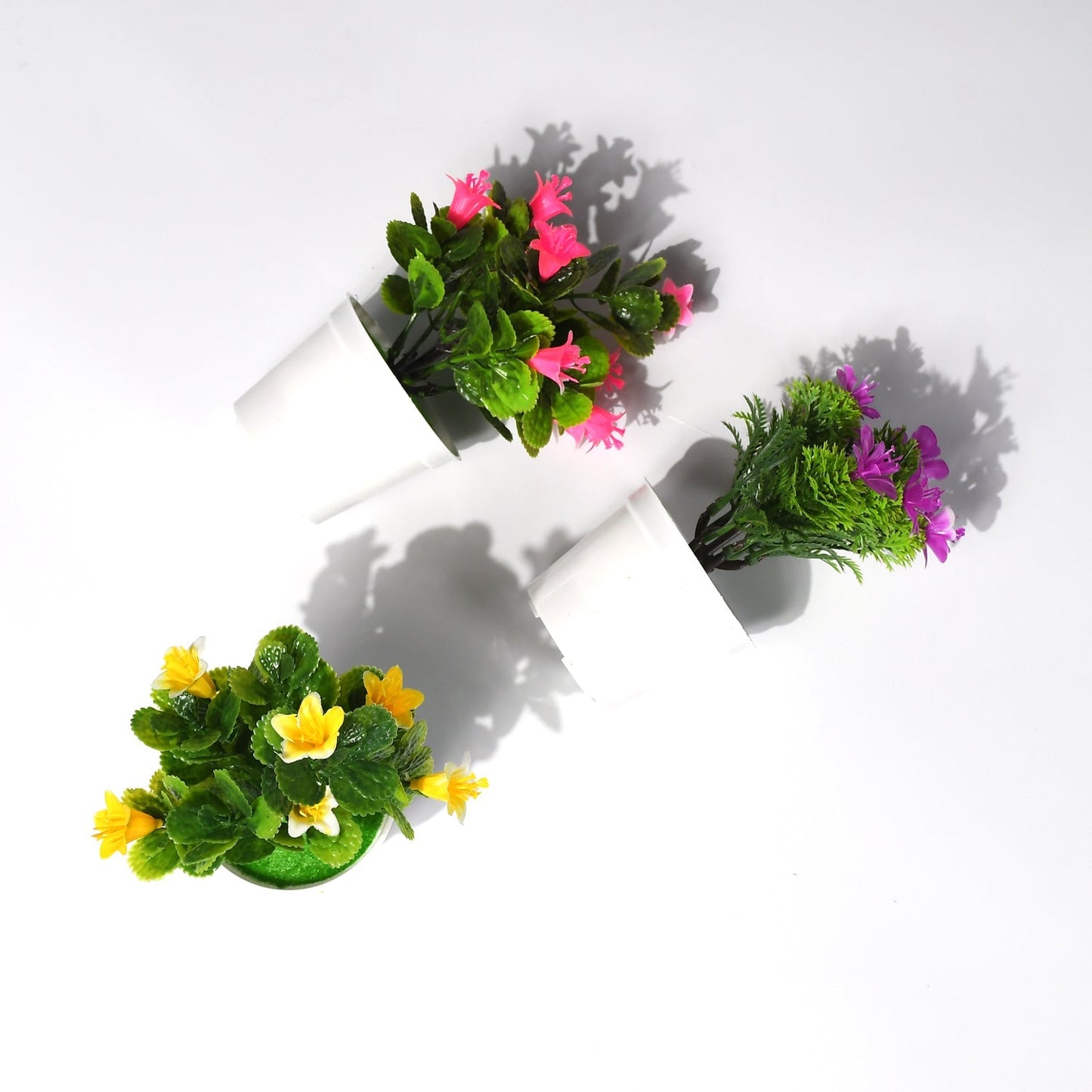 Flower Pot Artificial Decoration Plant | Natural Look & Plastic Material For Home, Hotels, Office & Multiuse Pot