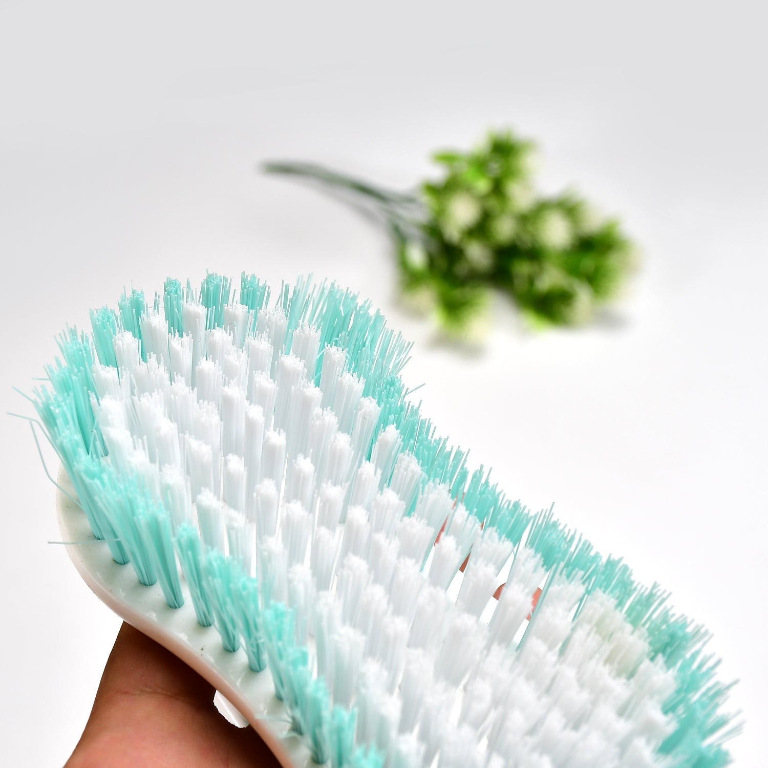 6677 Multipurpose Durable Cleaning Brush with handle for Clothes Laundry Floor Tiles at Home Kitchen Sink, Wet and Dry wash Cloth Spotting Washing Scrubbing Brush.