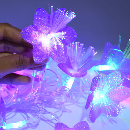 Flower Design Home Decoration Electrical Series Light 13 Feet Home Decoration Diwali & Wedding LED Christmas String Light Indoor and Outdoor Light, Festival Decoration Led String Light, Multi-Color Light (16L 13 Feet)