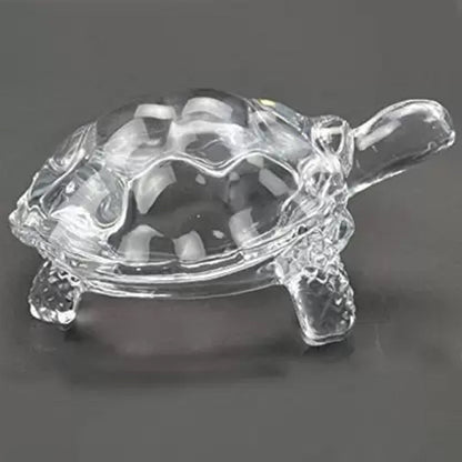 Crystal Glass Turtle-Tortoise for Feng Shui and Vastu