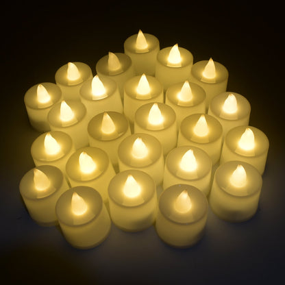 Festival Decorative - Led Tealight Candles | Battery Operated Candle Ideal For Party, Wedding, Birthday, Gifts (24Pc) ( Diya , Divo , Diva , Deepak , Jyoti ,