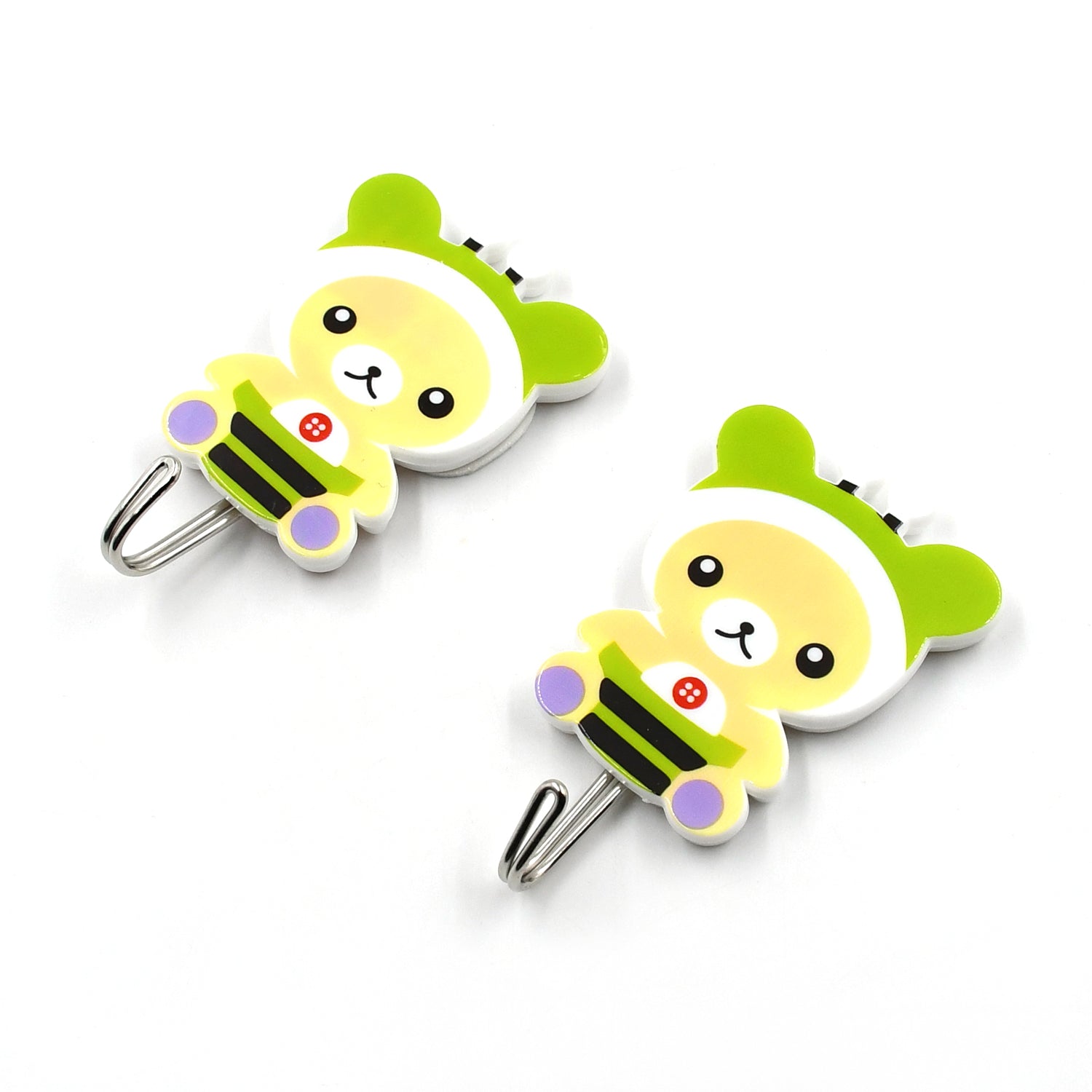 Self Adhesive Hooks Cartoon, Self Adhesive Smiley Hooks Wall Door Sticky Hanger Hooks (2pc).