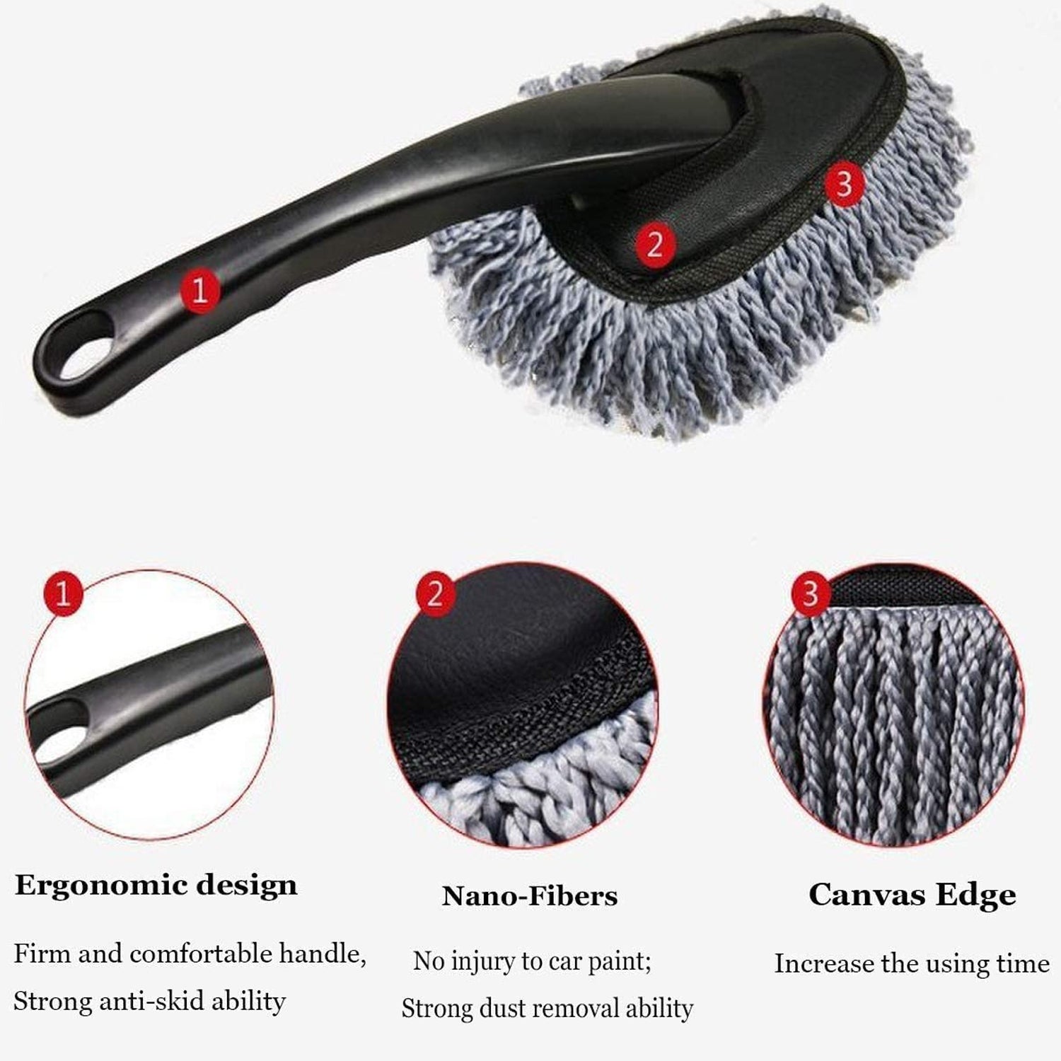 Car Wash Cleaning Brush Microfiber Dusting Tool Duster Dust Mop Home Cleaning For Cleaning and Washing of Dirty Car Glasses, Windows and Exterior