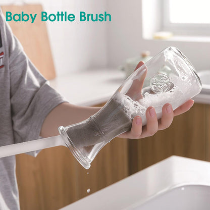 Sponge Bottle Cleaning Brush For Baby Bottle, Wine Glass Cleaning Brush, Vase and Glassware Bottle Cleaner Brush