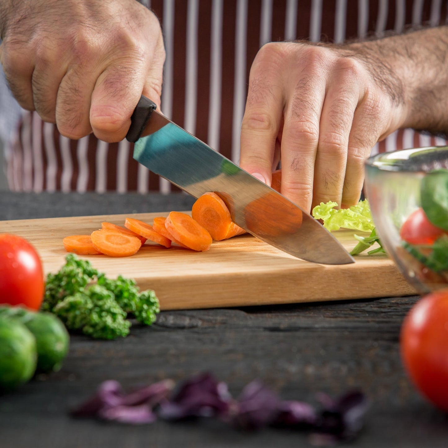 2193 Natural Wood Chopping Cutting Board for Kitchen Vegetables, Fruits & Cheese, BPA Free.