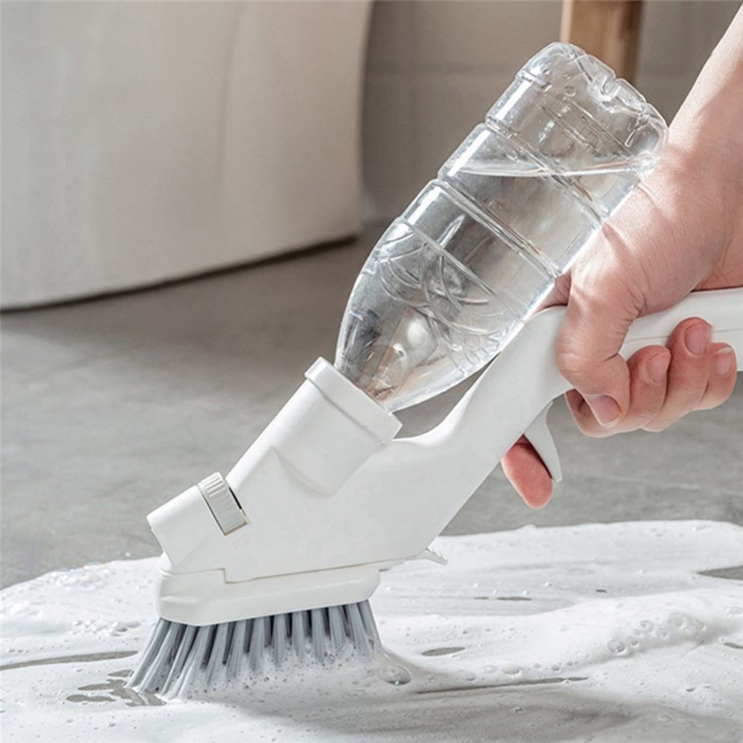 6699 Spray Cleaning Brush, Multifunction Non-Slip Cleaning Brush, Comfortable Handle Durable for Sinks, Gas Stove Clean Tiles Crevices, Window Household Cleaning