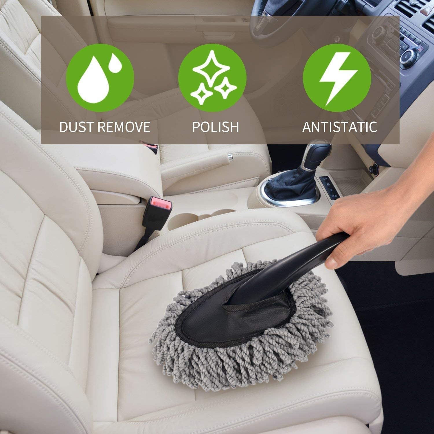 Car Wash Cleaning Brush Microfiber Dusting Tool Duster Dust Mop Home Cleaning For Cleaning and Washing of Dirty Car Glasses, Windows and Exterior