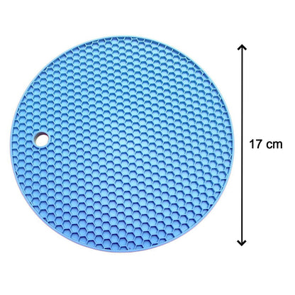 4846 4 Pc Silicon Hot Mat For Placing Hot Vessels And Utensils Over It Easily Without Having Any Visible Marks On Surfaces.