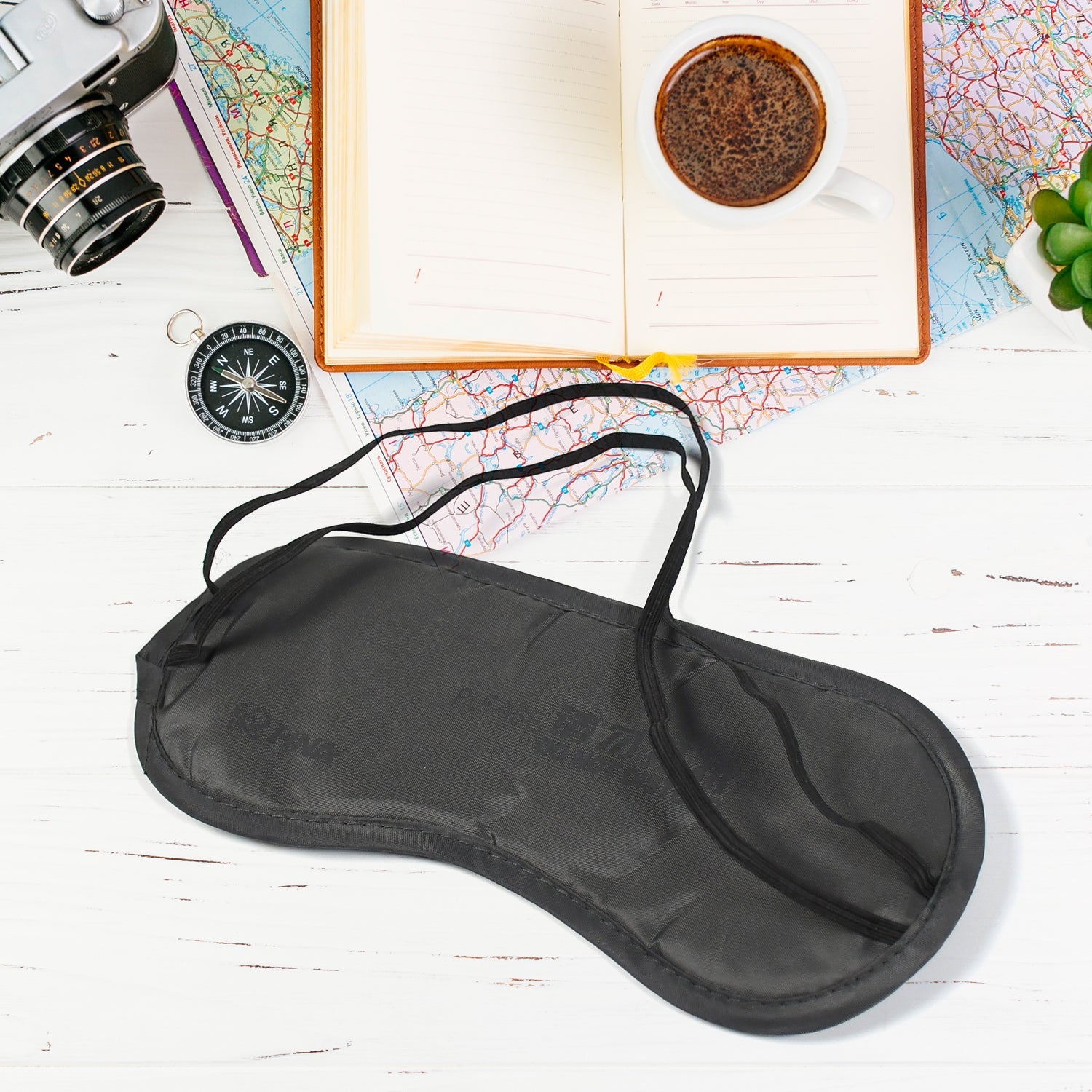 New 1 Pcs Eye Mask Black Sleeping Eye Mask Cover for health Travel Sleep Aid Cover Light Guide