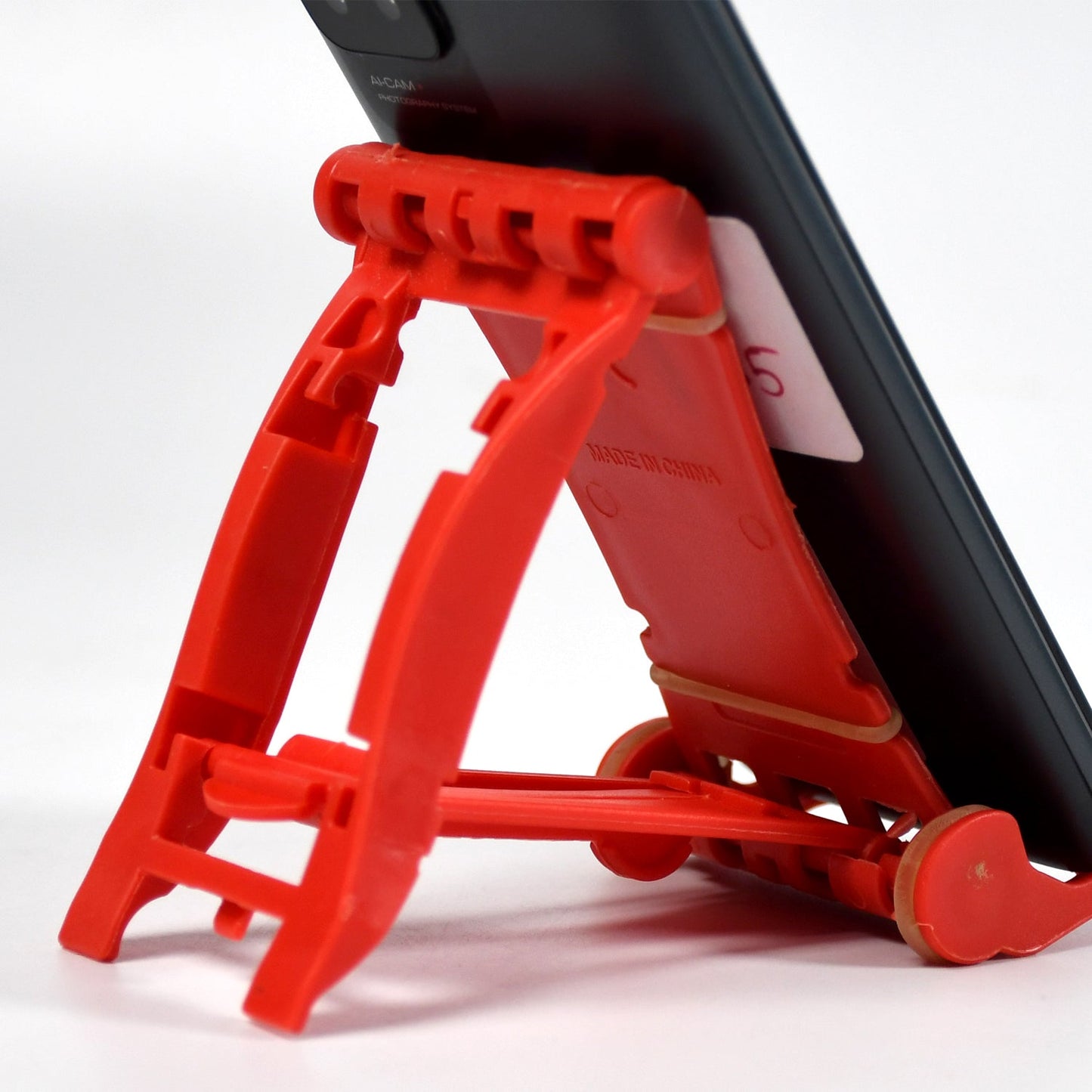 Adjustable Foldable Plastic Square Mobile Stand Premium Mobile Stand Use For Home, Office & Multiuse