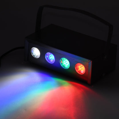 Mini Laser Projector Low Par Light 4 LED RGBW Stage Lighting Laser Light, Special Effects, Party Light