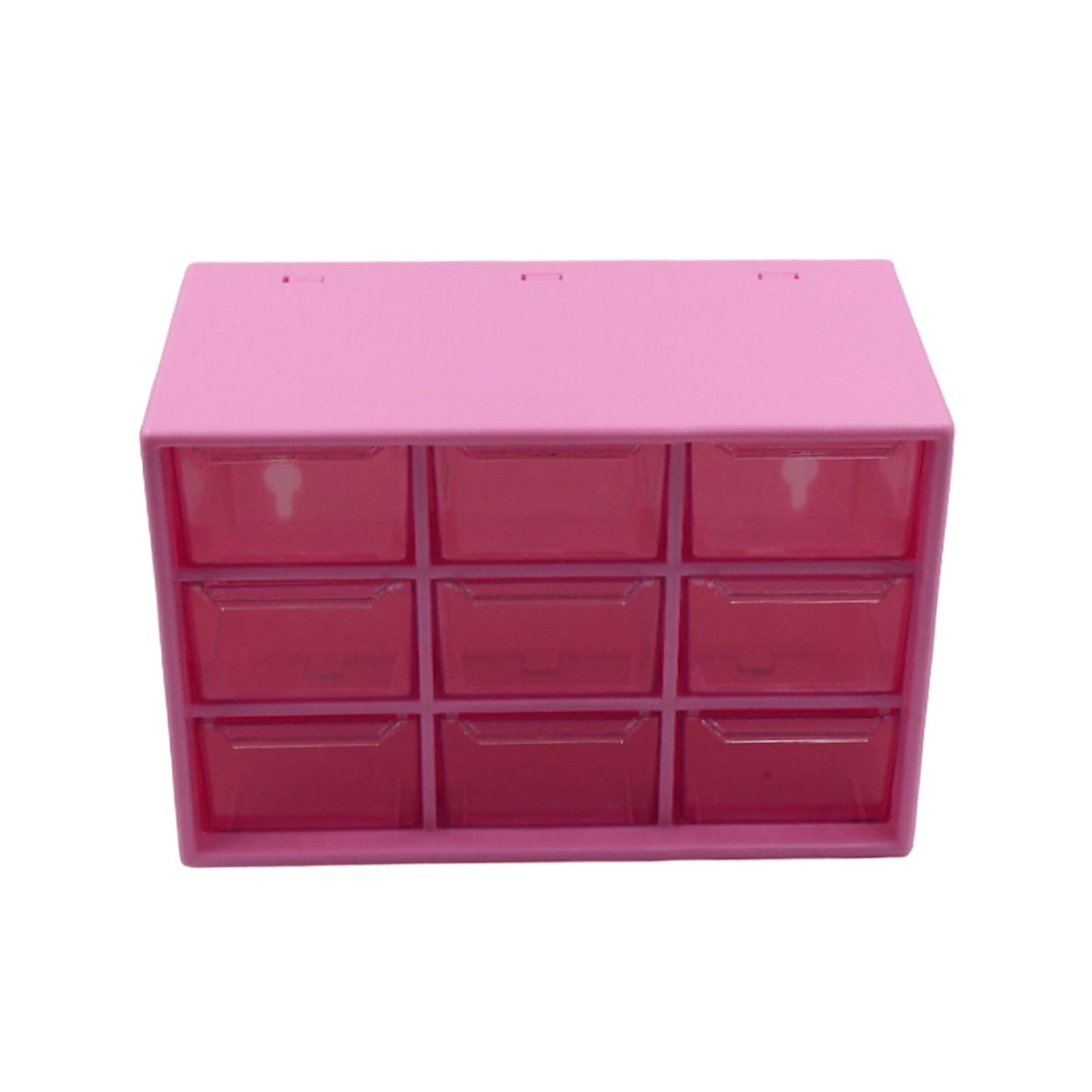 Storage Box 9 Grids Multi-purpose Durable Desktop Drawer Organizer for Pencils Storage Holder Hanging Hole Design for Small Items