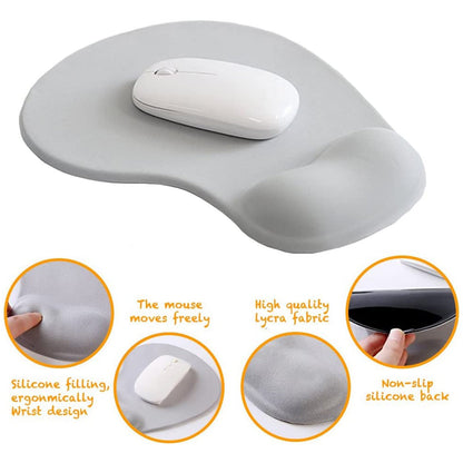 Comfortable Silicone Mouse Pad with Jel Mouse Pad For All type Multiuse Mouse Pad  (Mix Color)