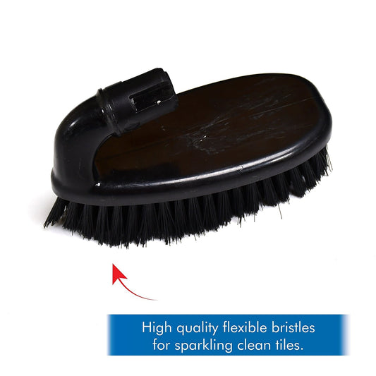 6670 HAND SCRUBBER PLASTIC BRUSH WITH HANDLE (SET OF 1)