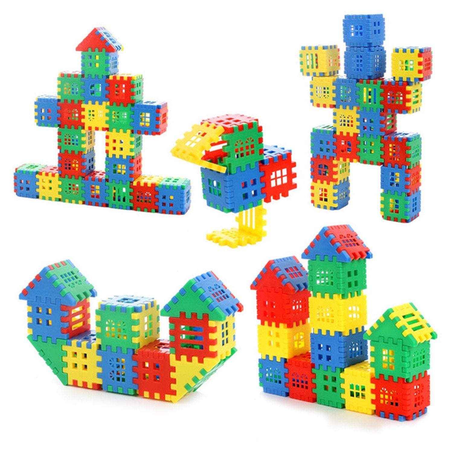 3911 200 Pc House Blocks Toy used in all kinds of household and official places specially for kids and children for their playing and enjoying purposes.