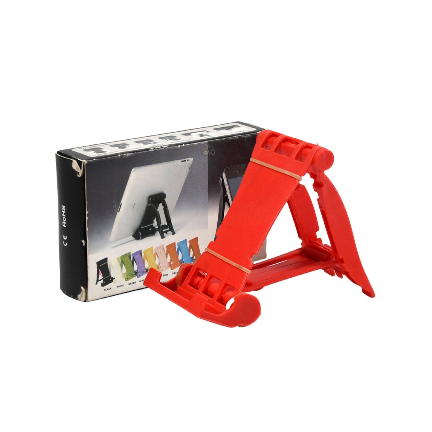 Adjustable Foldable Plastic Square Mobile Stand Premium Mobile Stand Use For Home, Office & Multiuse