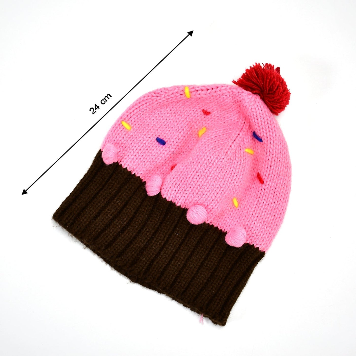 6353 Men's and Women's Skull Slouchy Winter Woolen Knitted Black Inside Fur Beanie Cap.