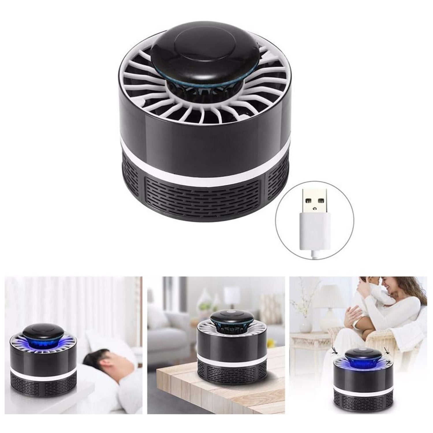 Mosquito Killer Light 5W USB Smart Optically Controlled Insect Killing Lamp Use Forbad room