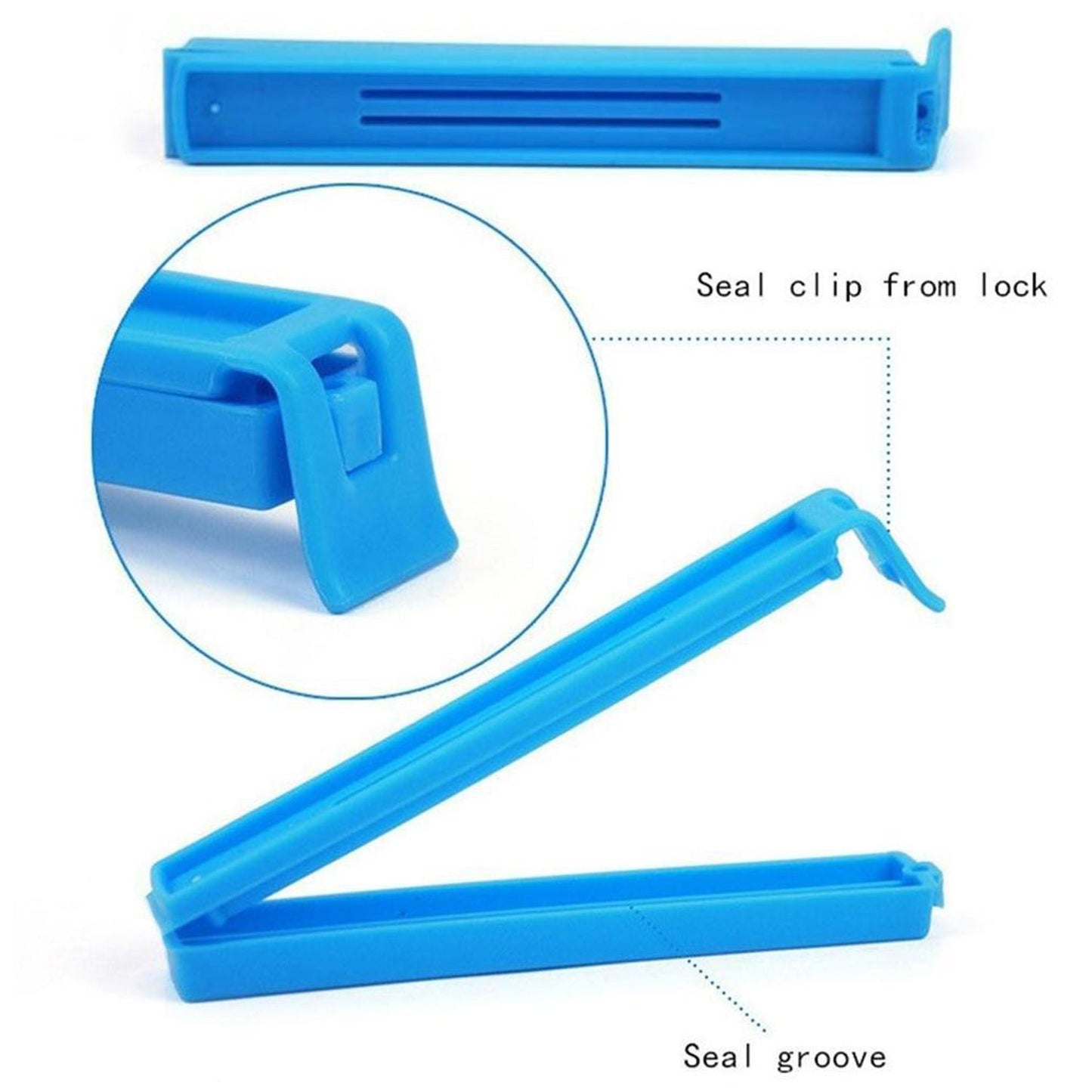 2704 4 Pc Food Sealing Clip used in all kinds of places including household and official, especially for sealing packed food and stuff.