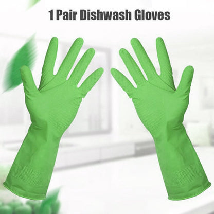 0653 Multipurpose cleaning rubber hand gloves (green) 1 PC