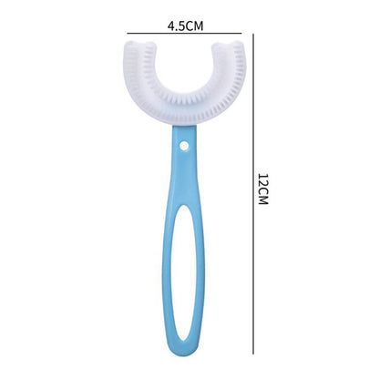 4773 Kids U Shaped Large Tooth Brush used in all kinds of household bathroom places for washing teeth of kids, toddlers and children’s easily and comfortably.