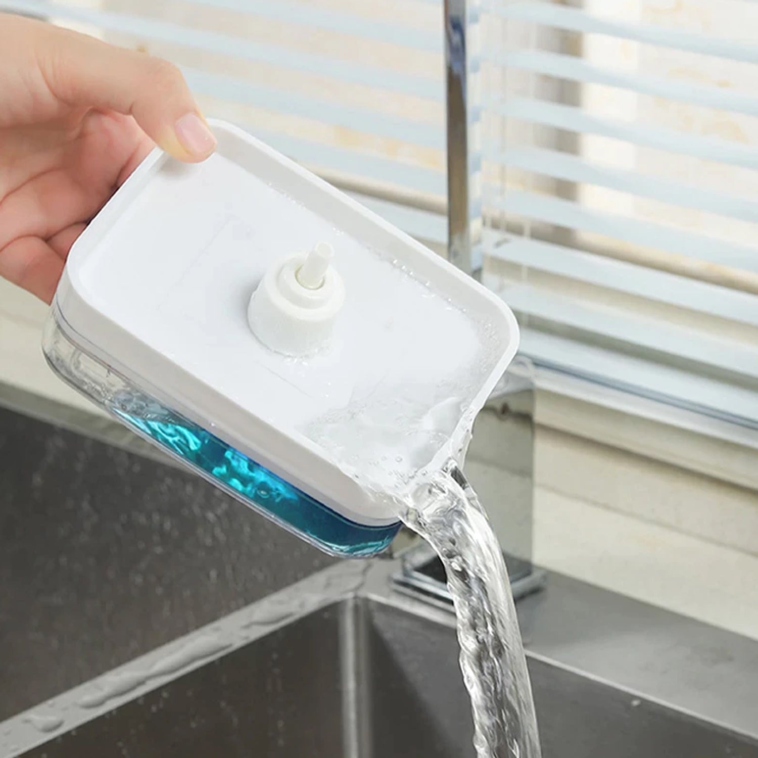 6206 2 in 1 Soap Dispenser Used As A Soap Holder In Bathrooms And Toilets.