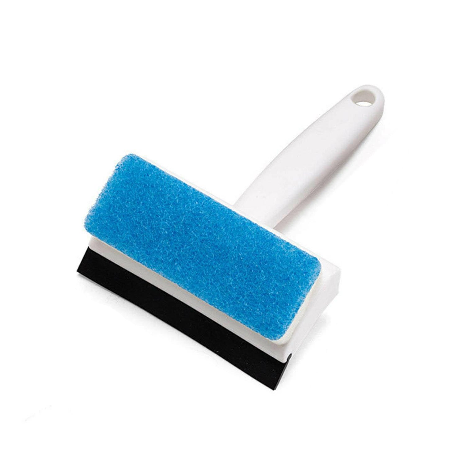 2-in-1 Glass Wiper Cleaning Brush Mirror Grout Tile Cleaner Washing Pot Brush Double-Sided Glass Wipe Bathroom Wiper Window Glass Wiper