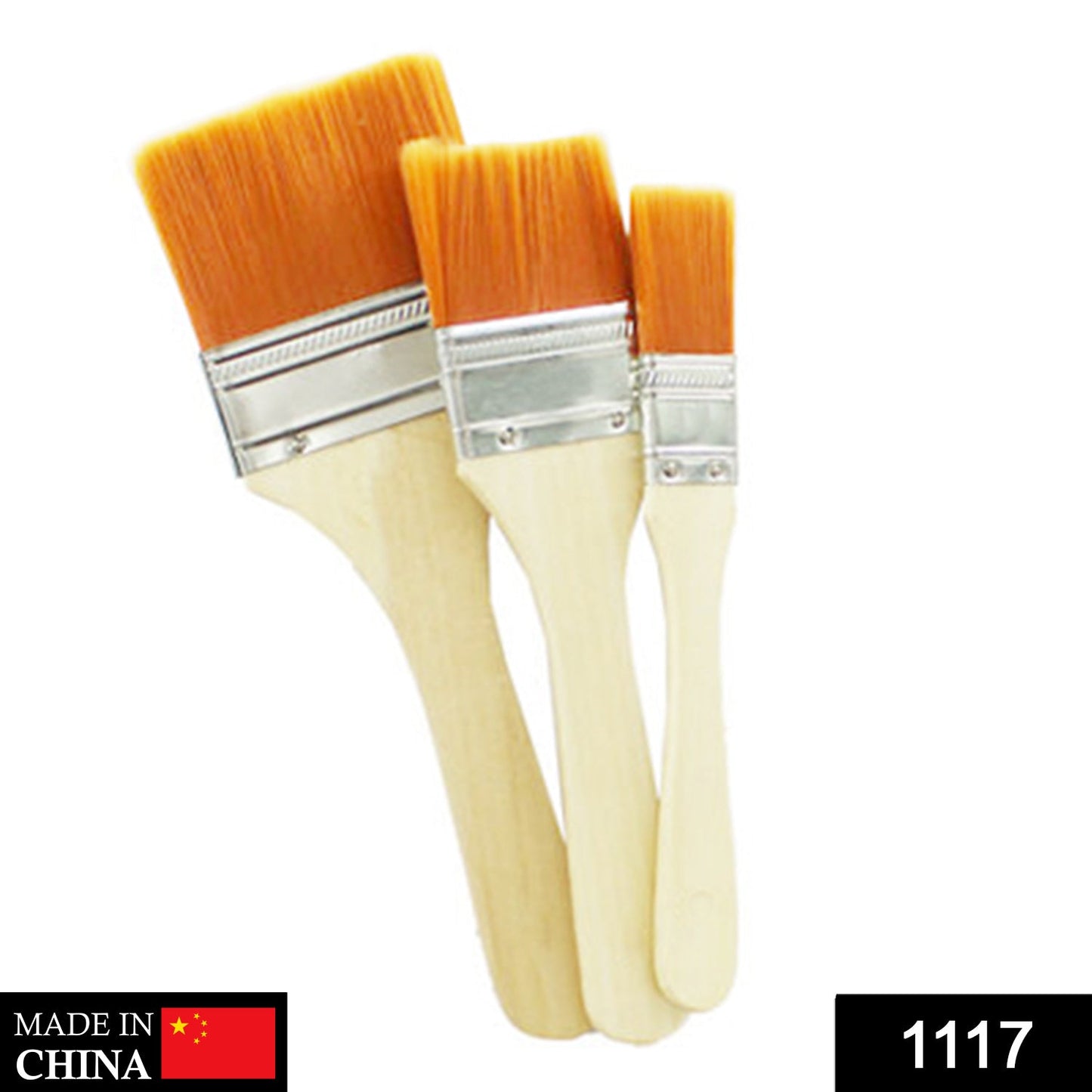 Artistic Flat Painting Brush - Set of 3