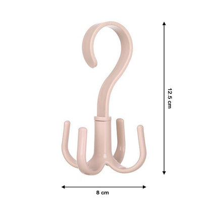 1744 360 D Rot 4 Claws Hook used in hanging and supporting various types of stuffs and items etc.