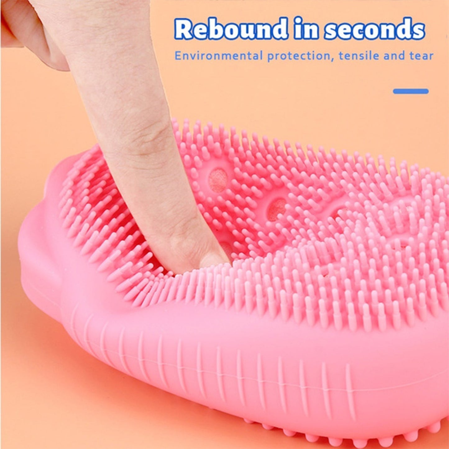 Silicone Bubble Bath SPA Super Soft Body Scrubbing Brush