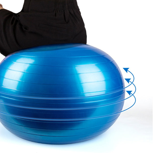 Anti-Burst Exercise Heavy Duty Gym Ball (Multicolour) (75Cm)