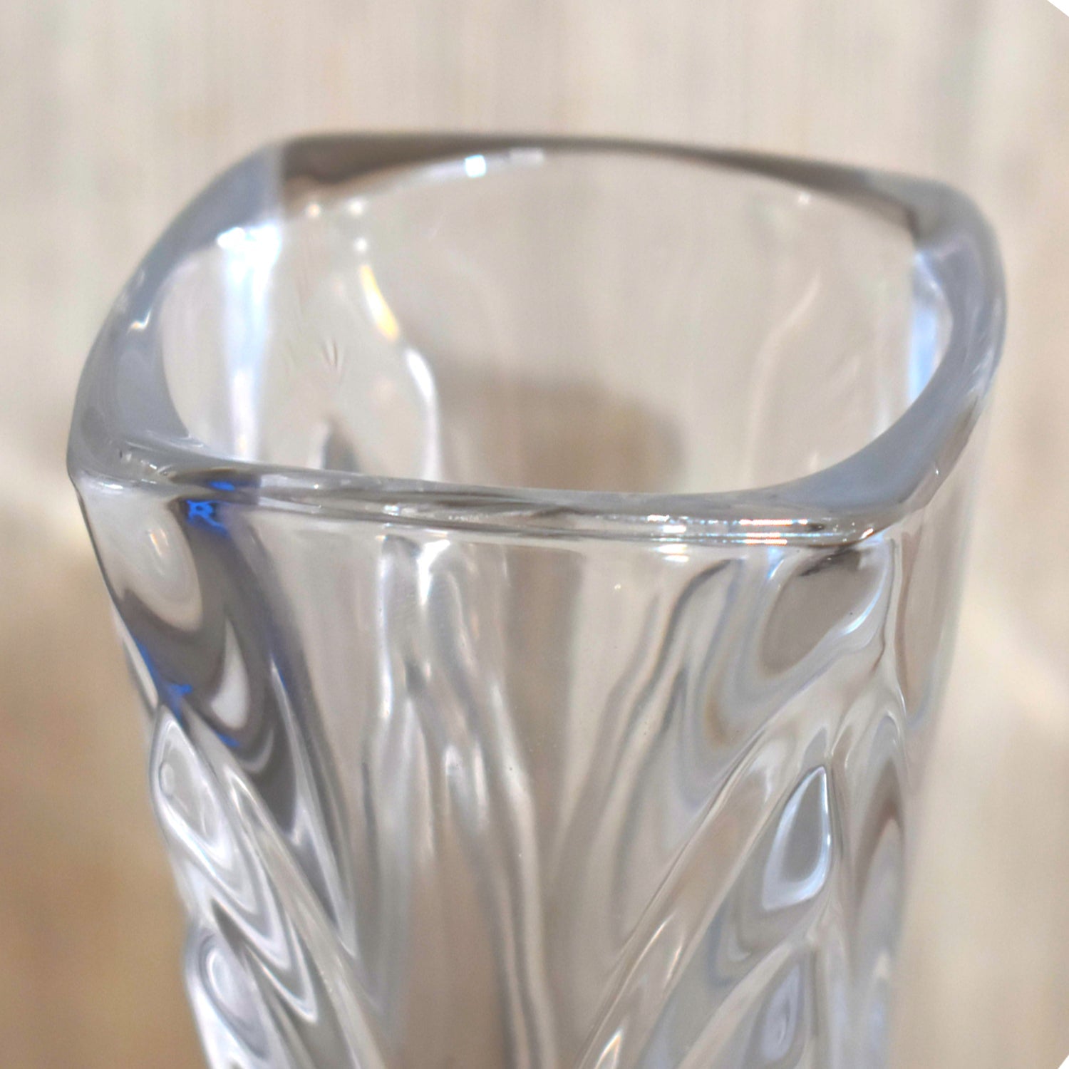 Glass Flower Pot, Crystal Clear Vase for Living 