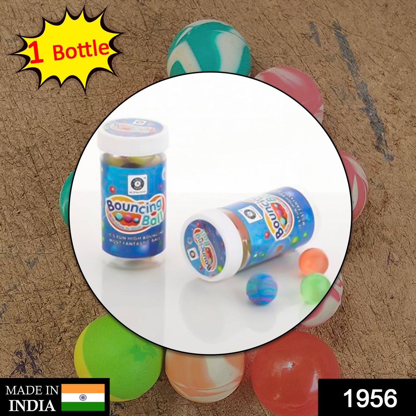 1956 Crazy Bouncy Jumping Balls Set of 14Pcs