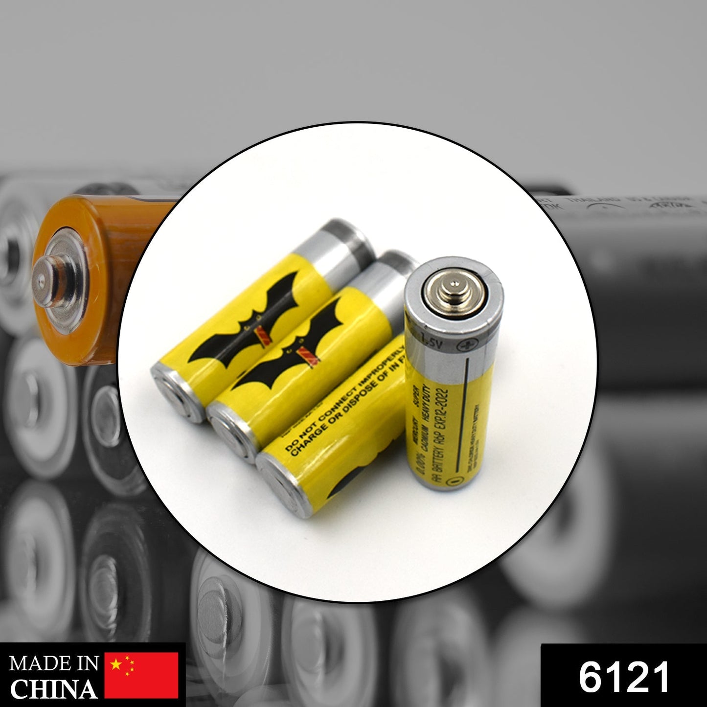 6121 4Pc AA Battery and power cells used in technical devices such as T.V remote, torch etc for their functioning.