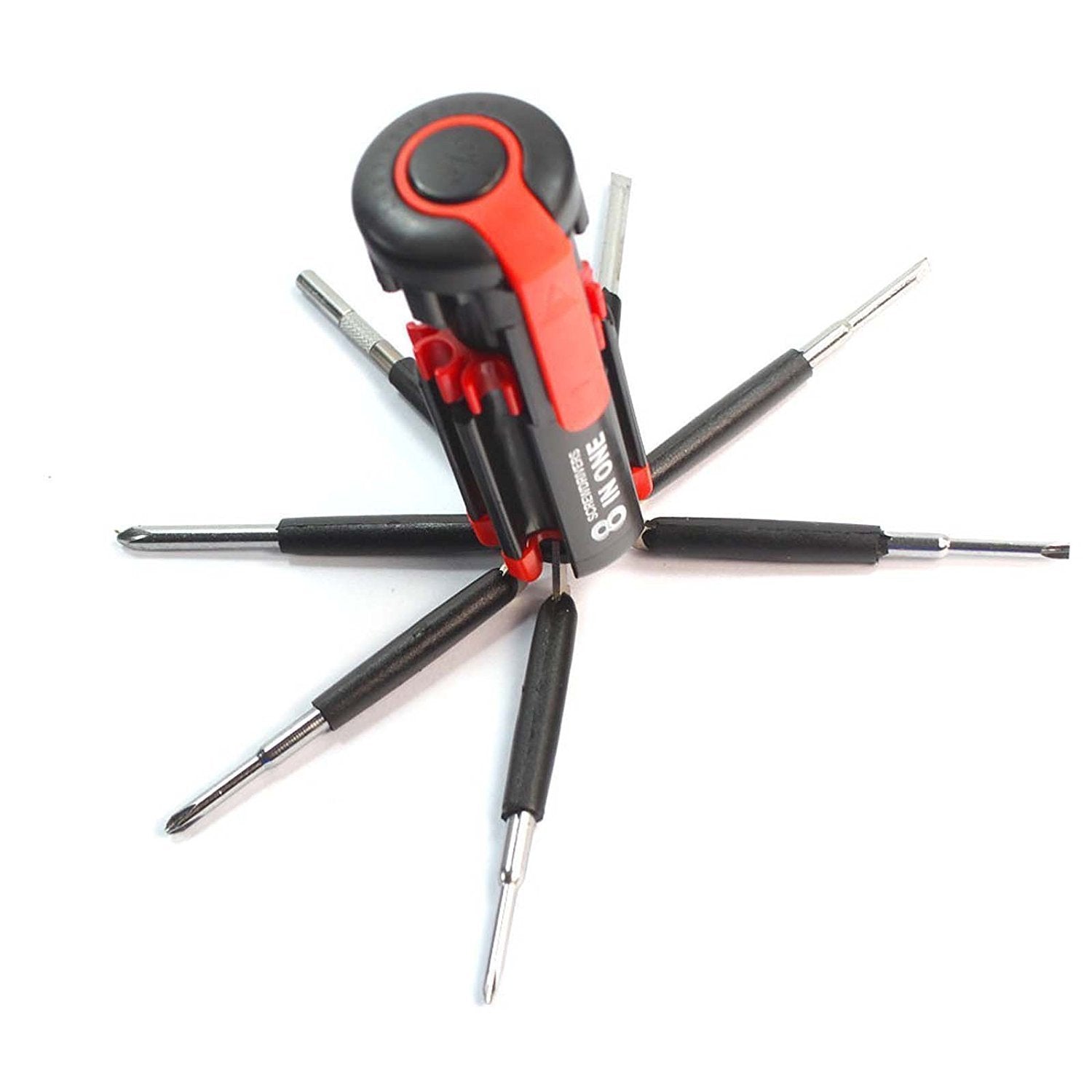 8-in-1 Multi-Function Screwdriver Kit with LED Portable Torch 