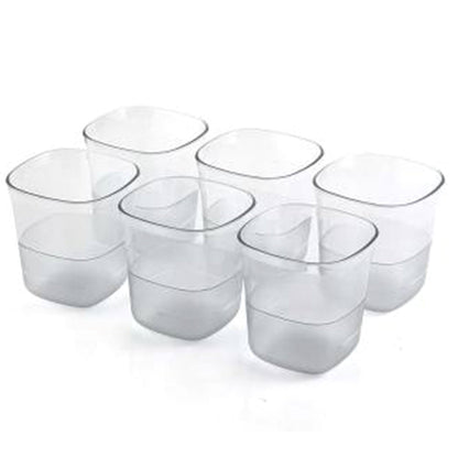 Plastic Transparent Unbreakable Lemon Juice Jug Set and 6 pcs Glass