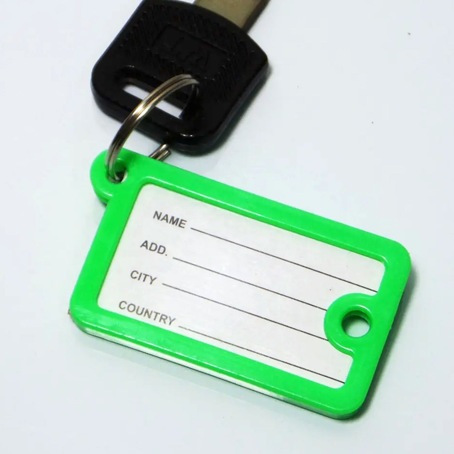 Wallet Keychain 10 pcs Set Plastic Key Custom Key Tags Key Ring Tags Numbered Key Tags Tags with Backpack Keychain