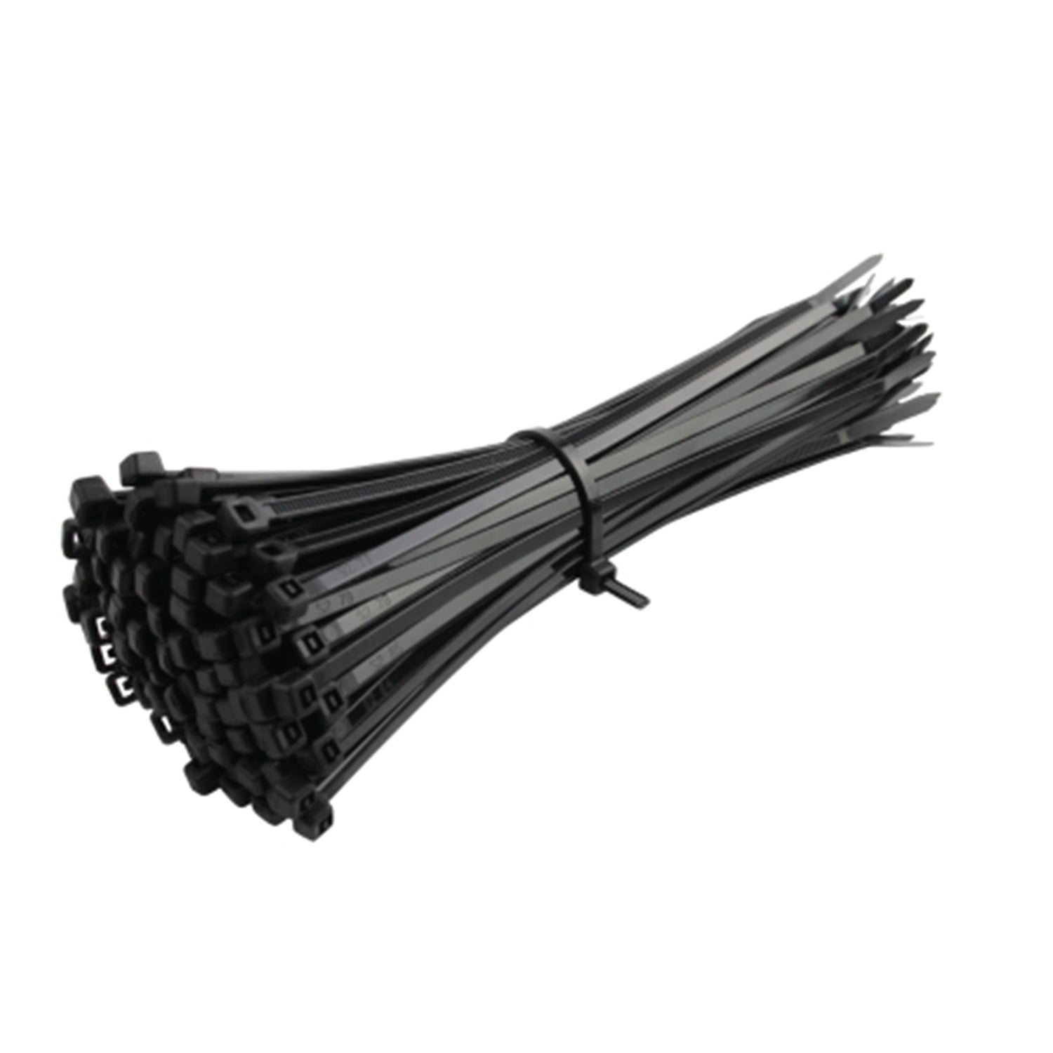 3140 8Inch Nylon Self Locking Cable Ties, Heavy Duty Strong Zip Wire Tie. Pack of 100 - Black.