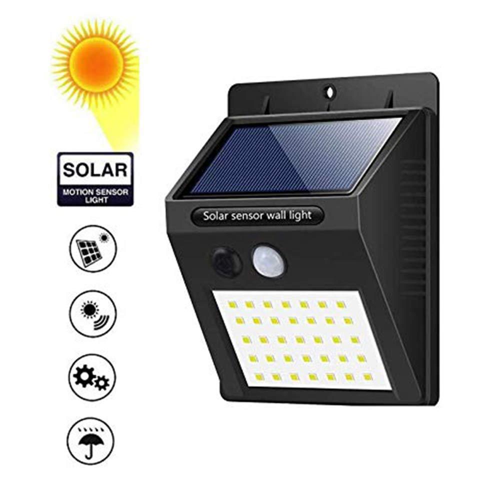 Solar Security LED Night Light for Home Outdoor/Garden Wall (Black) (20-LED Lights) 