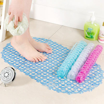 4933 Nonslip Soft Rubber Bath Mat for Bathtub and Shower, Anti Slip Bacterial Anti Bacterial Machine Washable PVC Bath Mat