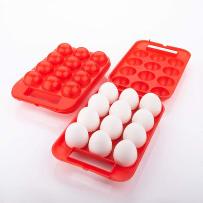 2171A Plastic Egg Carry Tray Holder Carrier Storage Box (12Cavity)