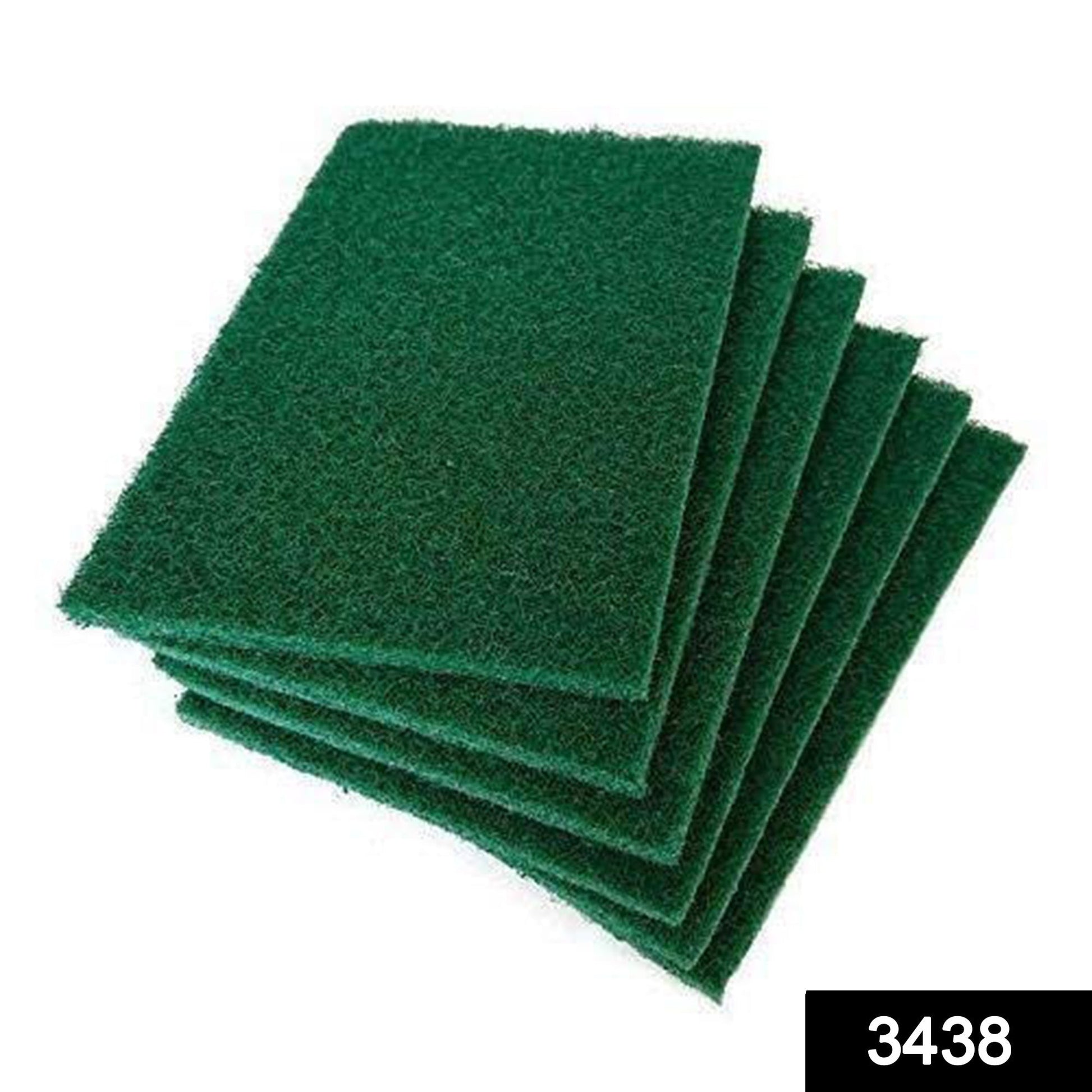 Scrub Sponge Cleaning Pads Aqua Green (Pack Of 6)