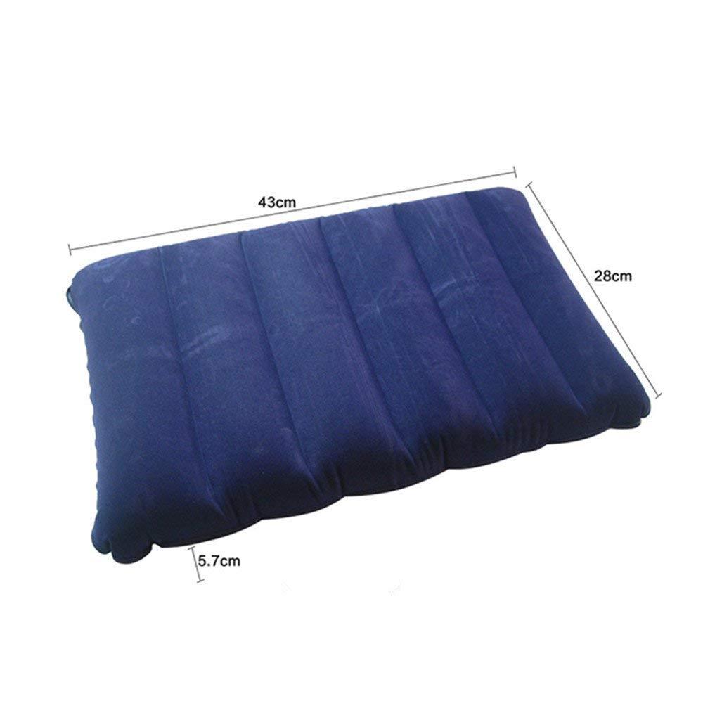 Velvet Air Inflatable Travel Pillow (Blue) 