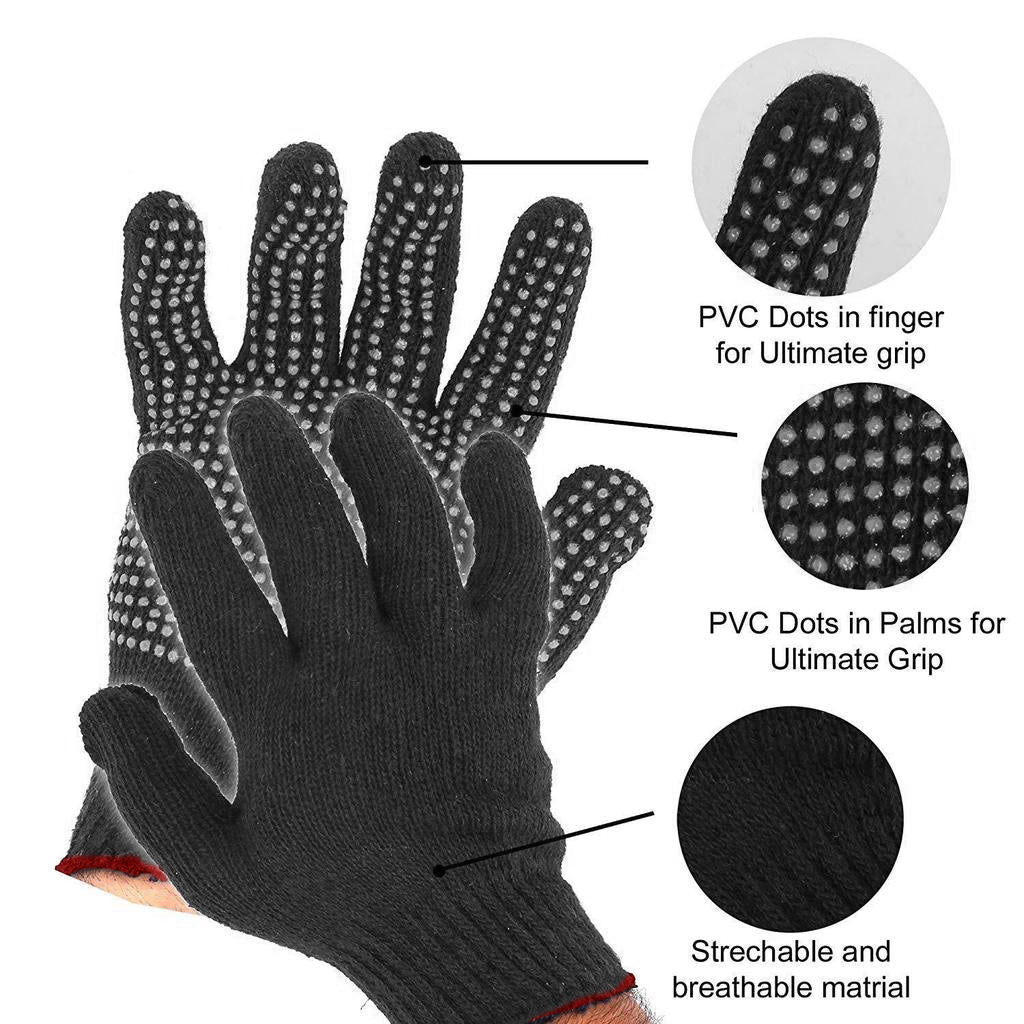 Cotton Polyester Mens Work Gloves