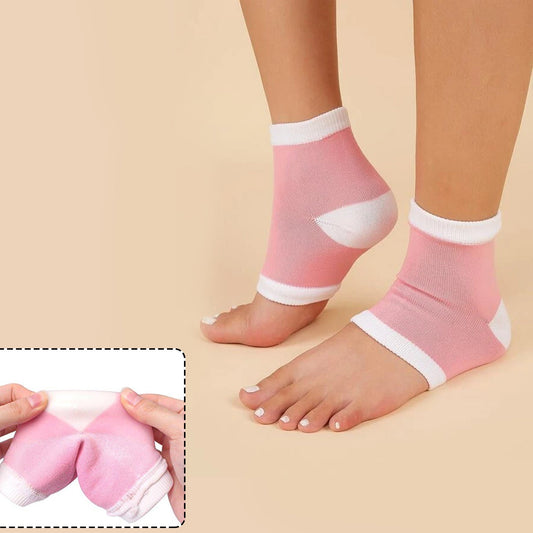 6627 Open Toe Socks for Dry Hard Cracked Skin Moisturizing While You Sleep.